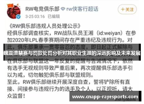 魏震遭禁赛与罚款处罚分析对其职业生涯的深远影响及未来发展 魏震遭禁赛与罚款处罚分析对其职业生涯的深远影响及未来发展